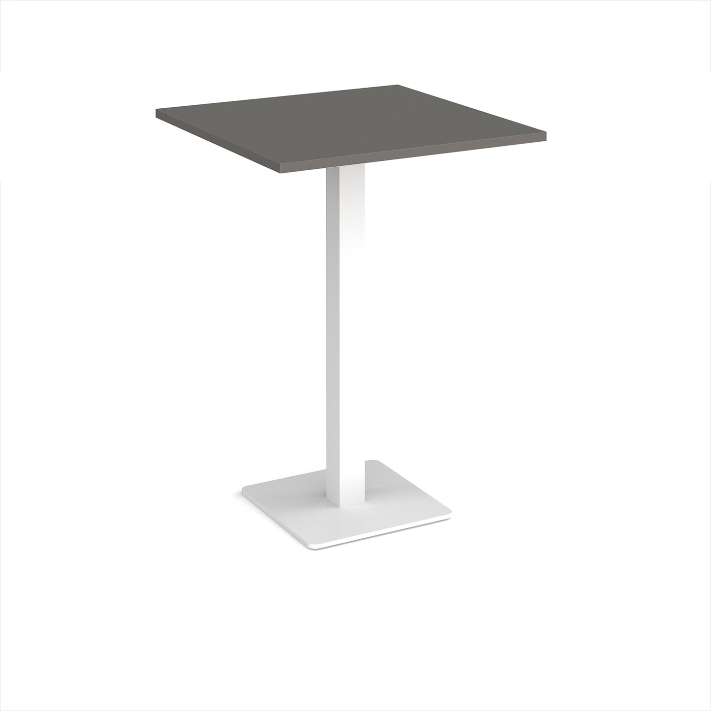 Brescia square poseur table with flat square base