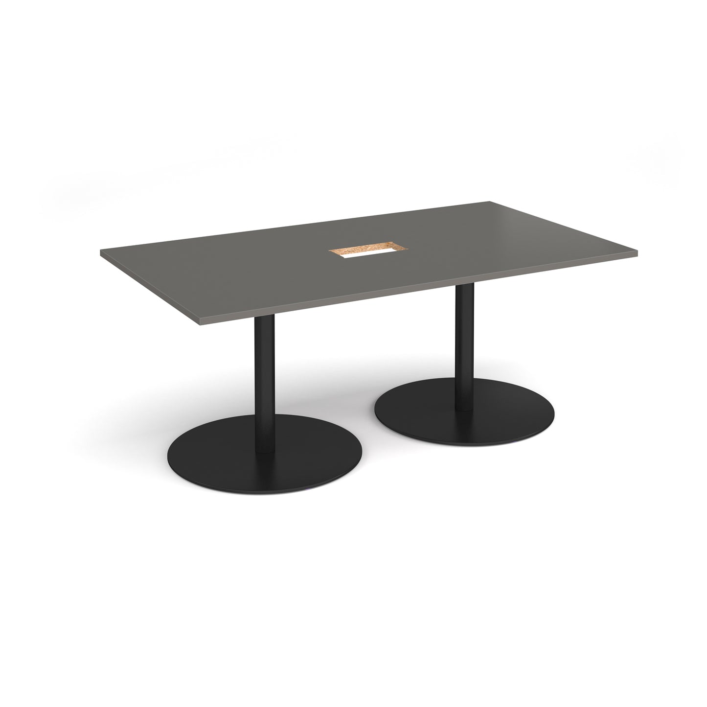 Eternal rectangular power ready boardroom table