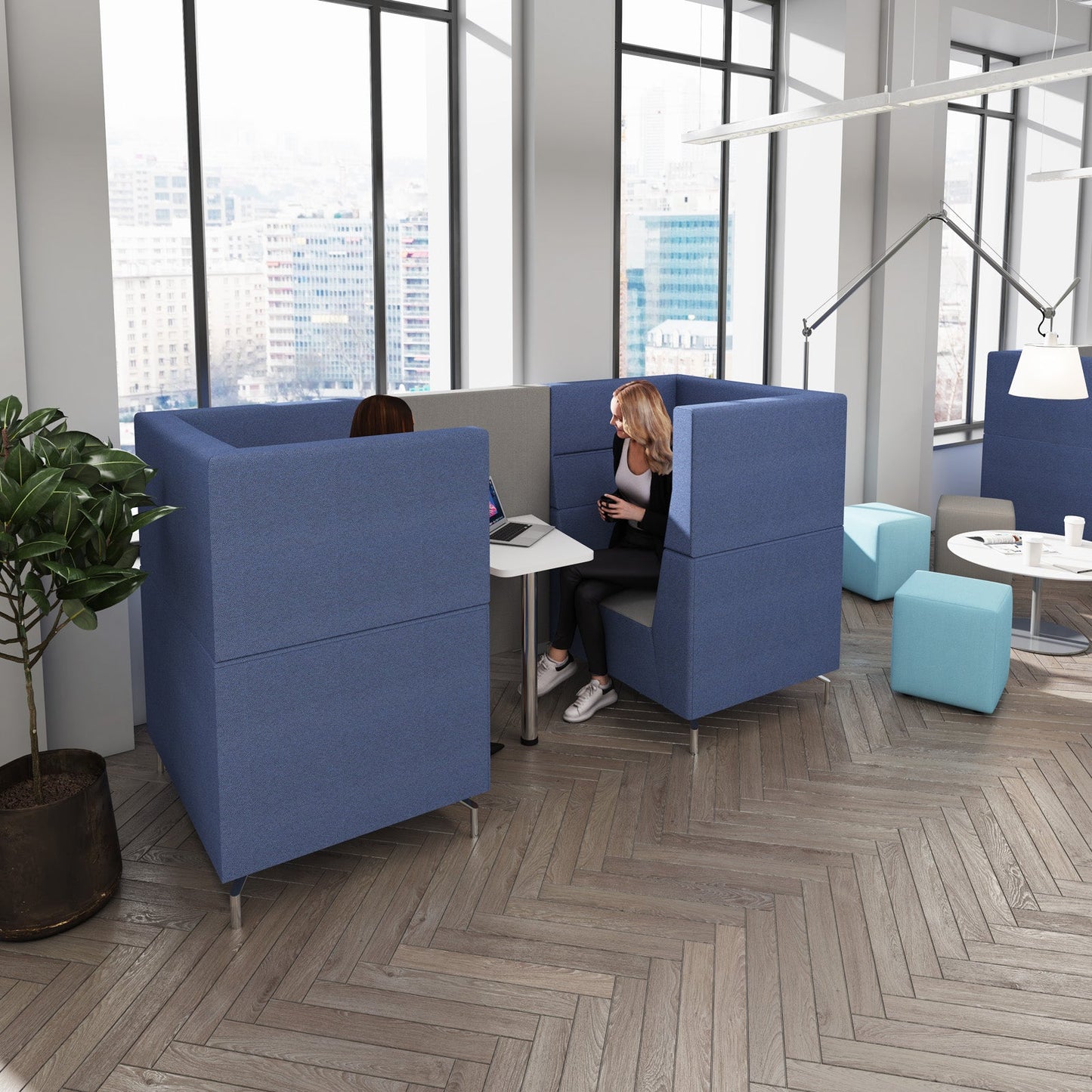 Alban Pod private meeting booth