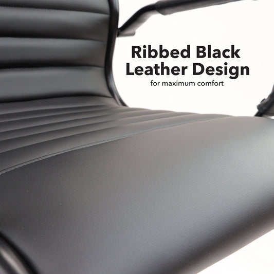 Bari high back executive chair black frame