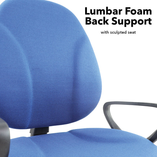 Bilbao fabric operators chair with lumbar support
