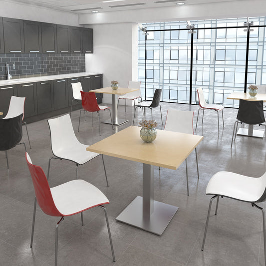 Brescia rectangular dining table with square bases