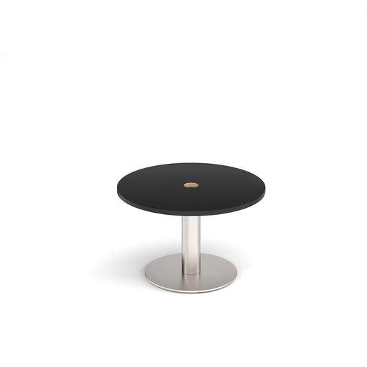 Monza circular power ready coffee table