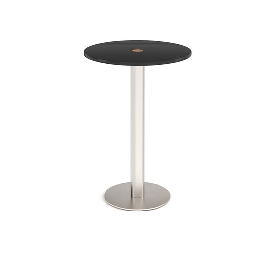 Monza circular power ready poseur table