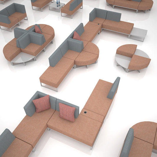 Nera modular corner unit table