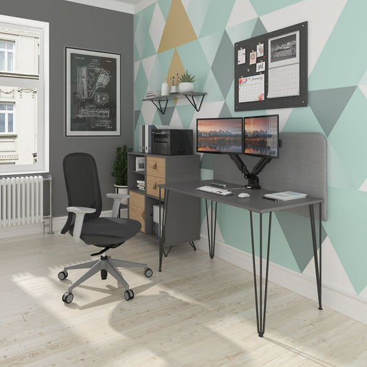Tikal desk, open pedestal