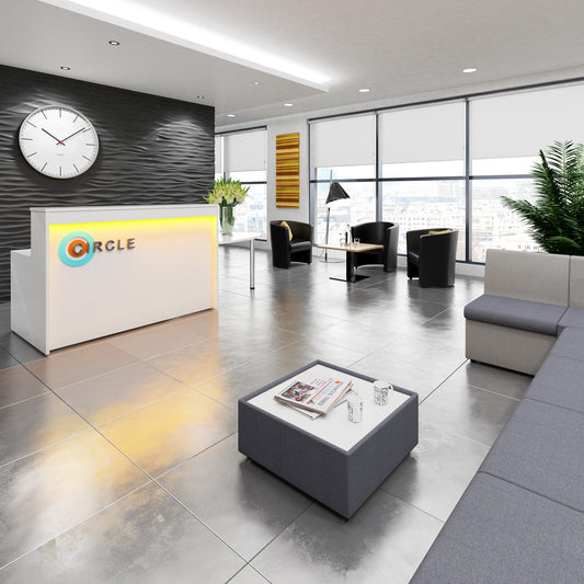 Welcome reception desk
