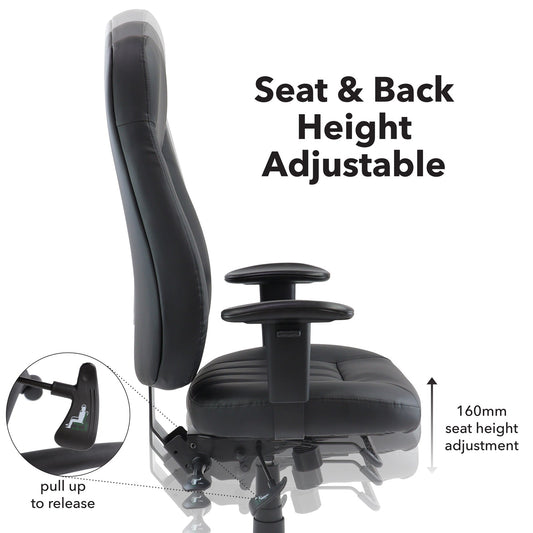 Zeus high back 24hr task chair