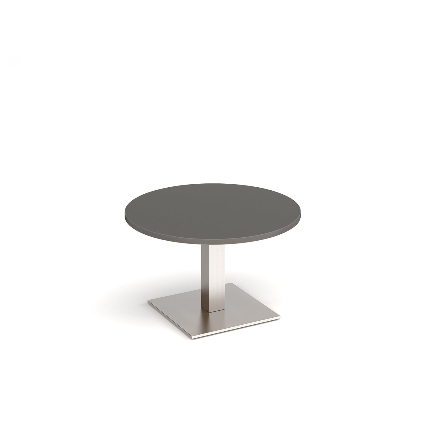 Brescia circular coffee table with flat square base