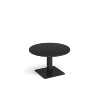 Brescia circular coffee table with flat square base