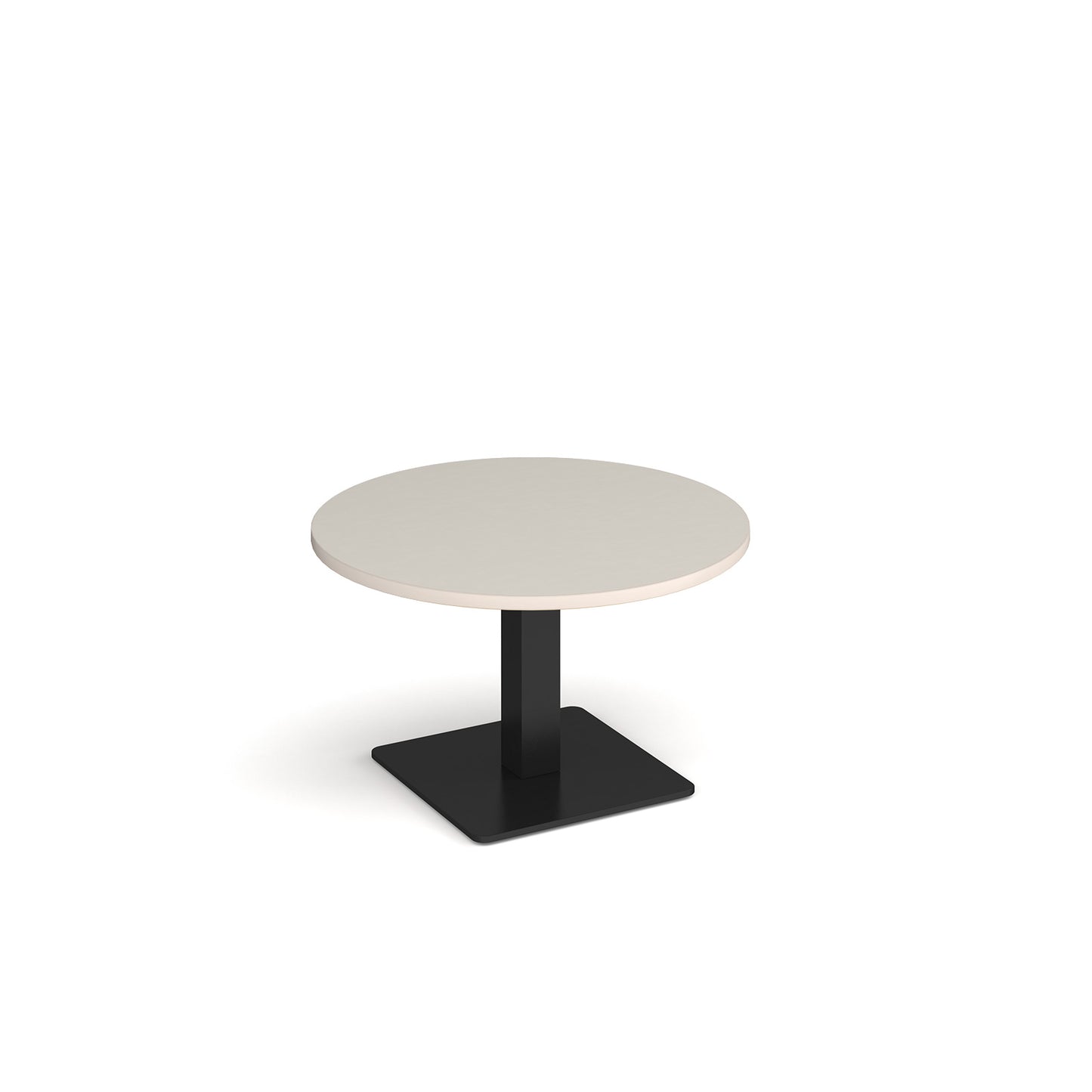 Brescia circular coffee table with flat square base