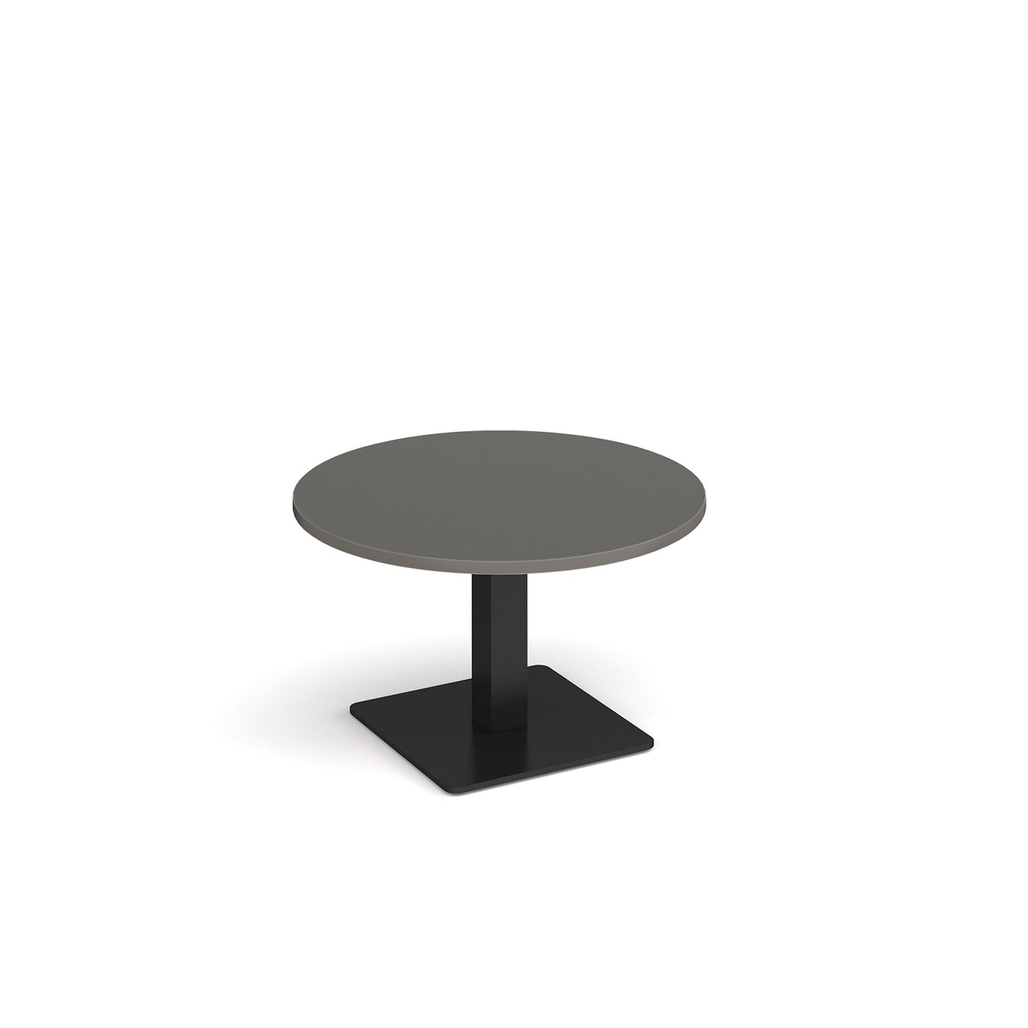 Brescia circular coffee table with flat square base