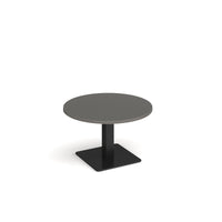 Brescia circular coffee table with flat square base