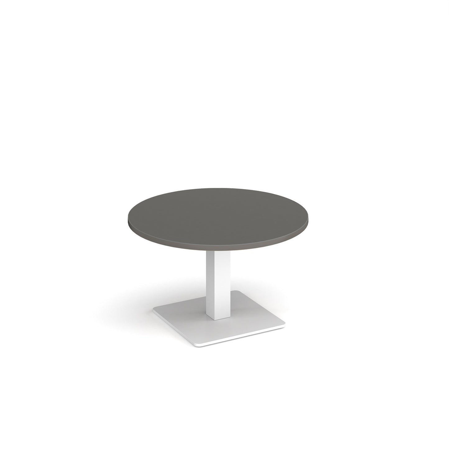 Brescia circular coffee table with flat square base
