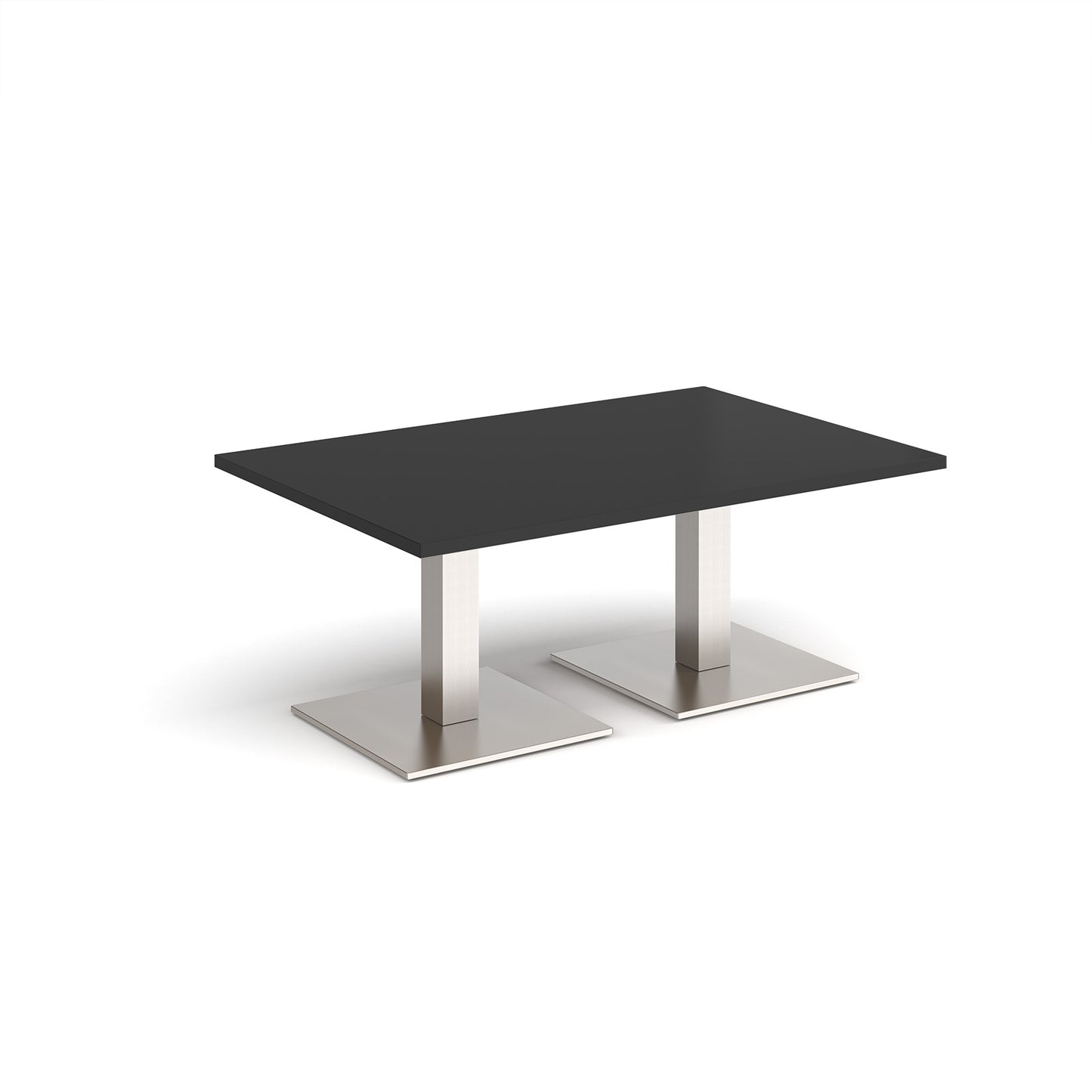 Brescia rectangular coffee table with square bases
