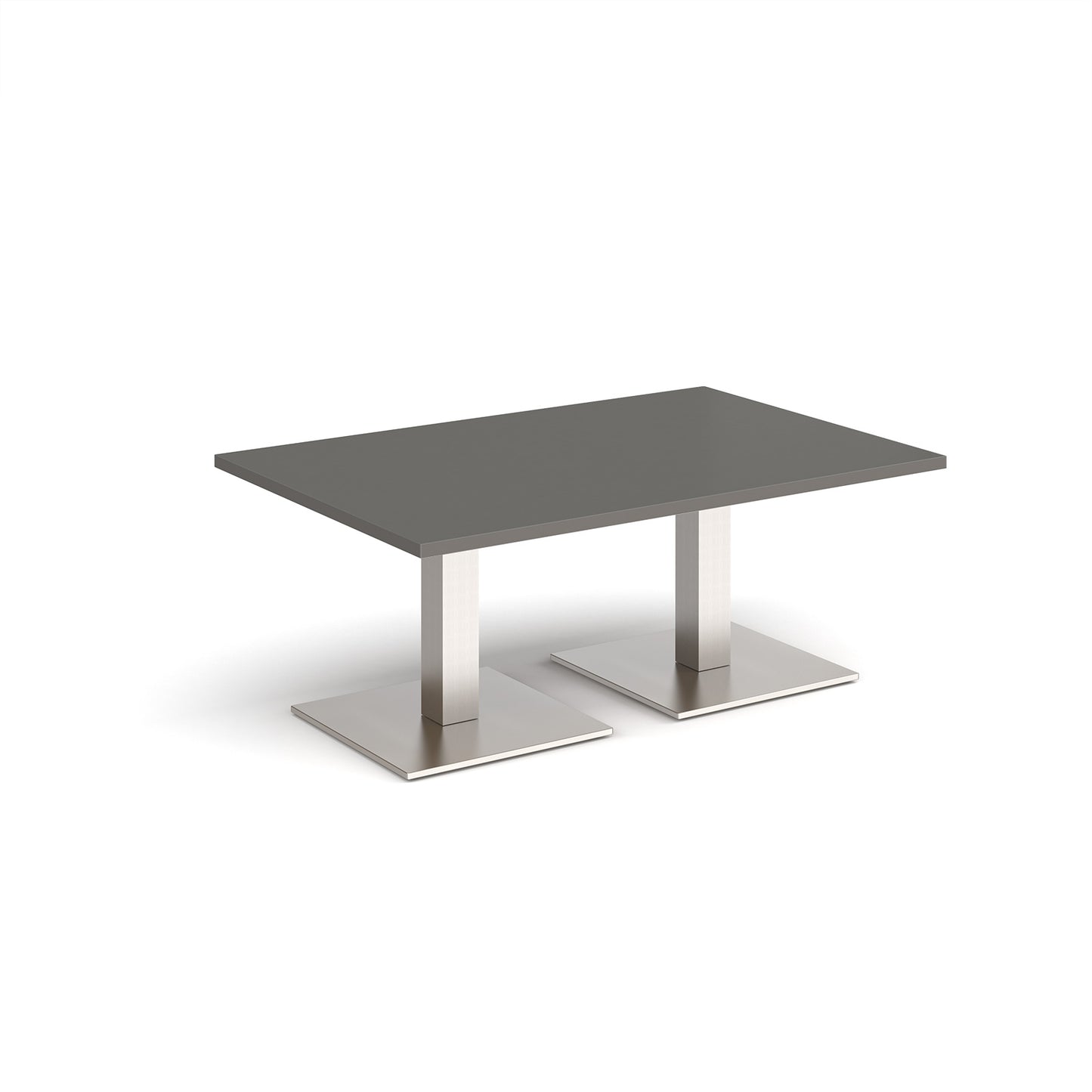 Brescia rectangular coffee table with square bases