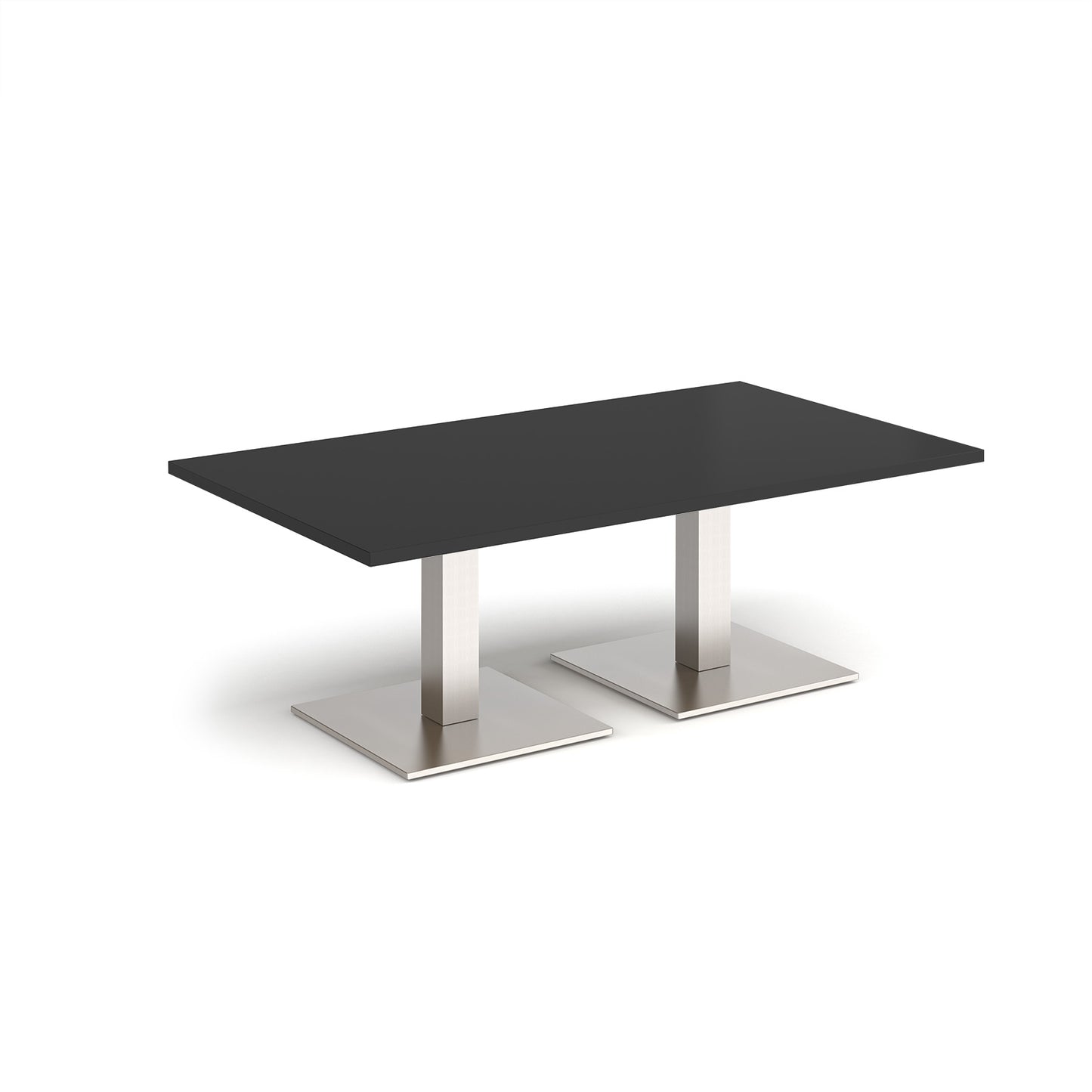 Brescia rectangular coffee table with square bases