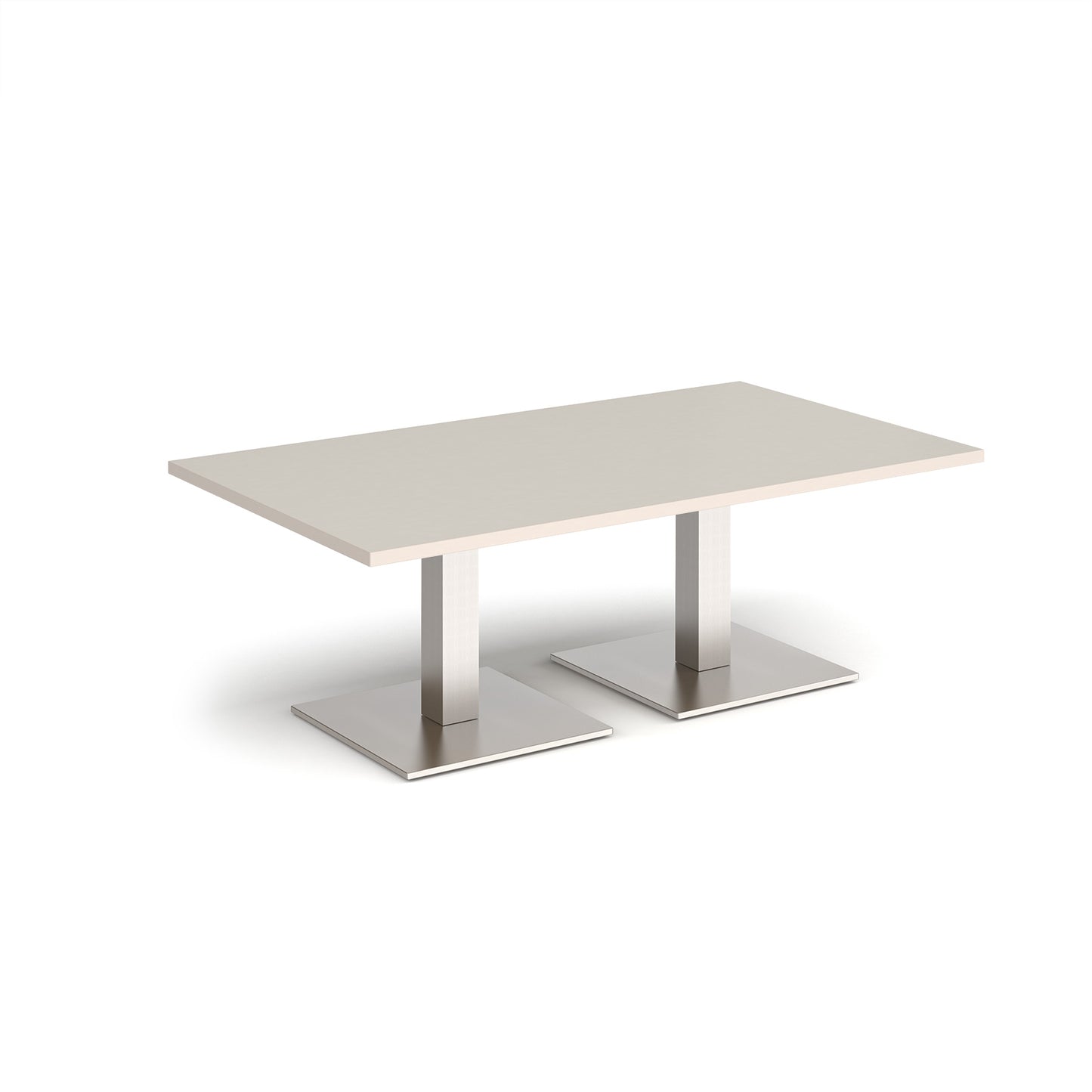 Brescia rectangular coffee table with square bases