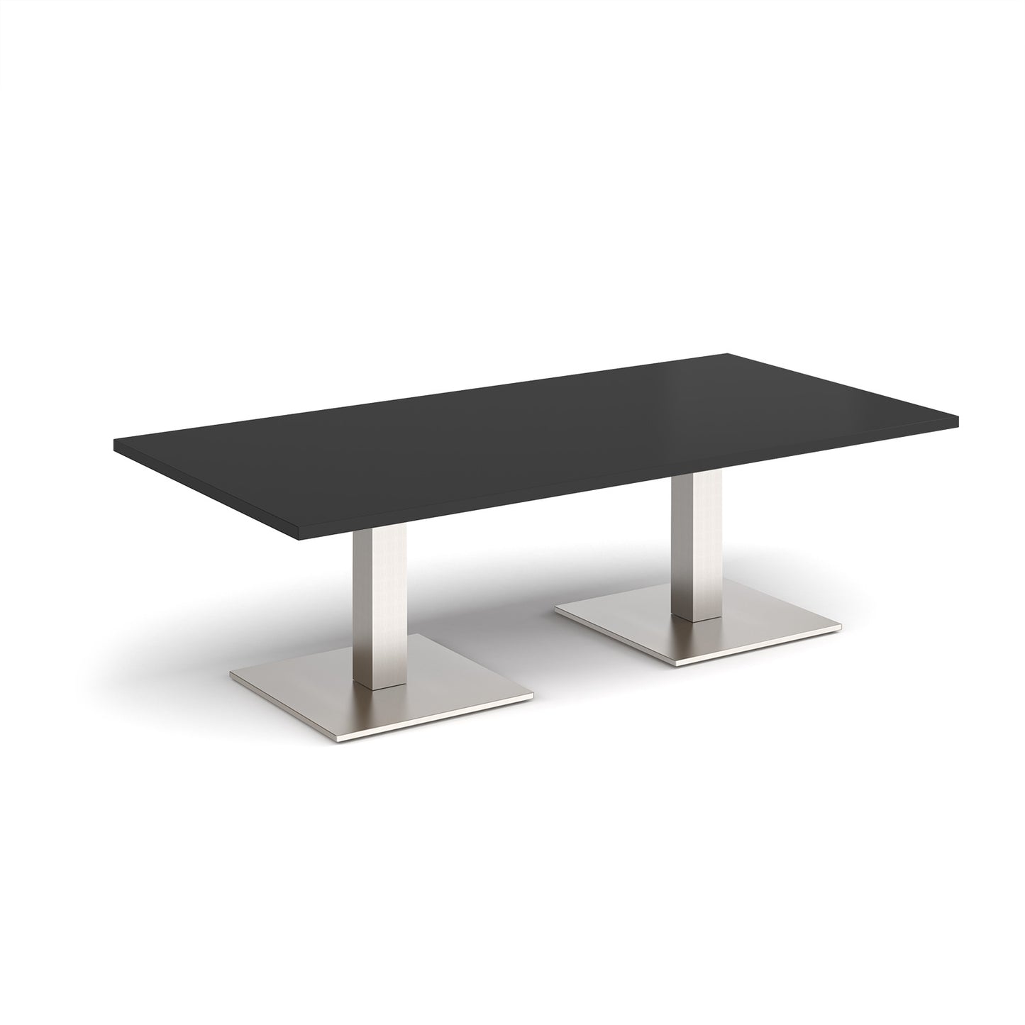 Brescia rectangular coffee table with square bases