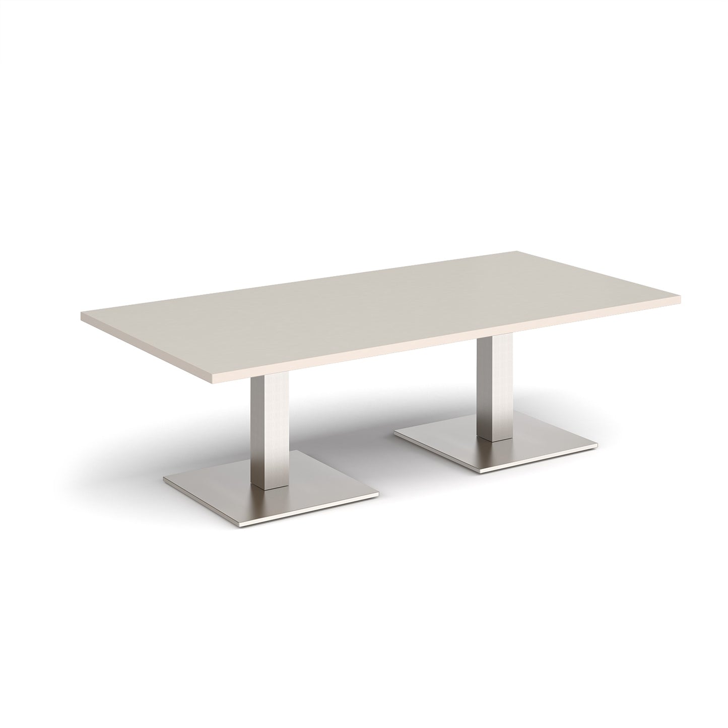 Brescia rectangular coffee table with square bases