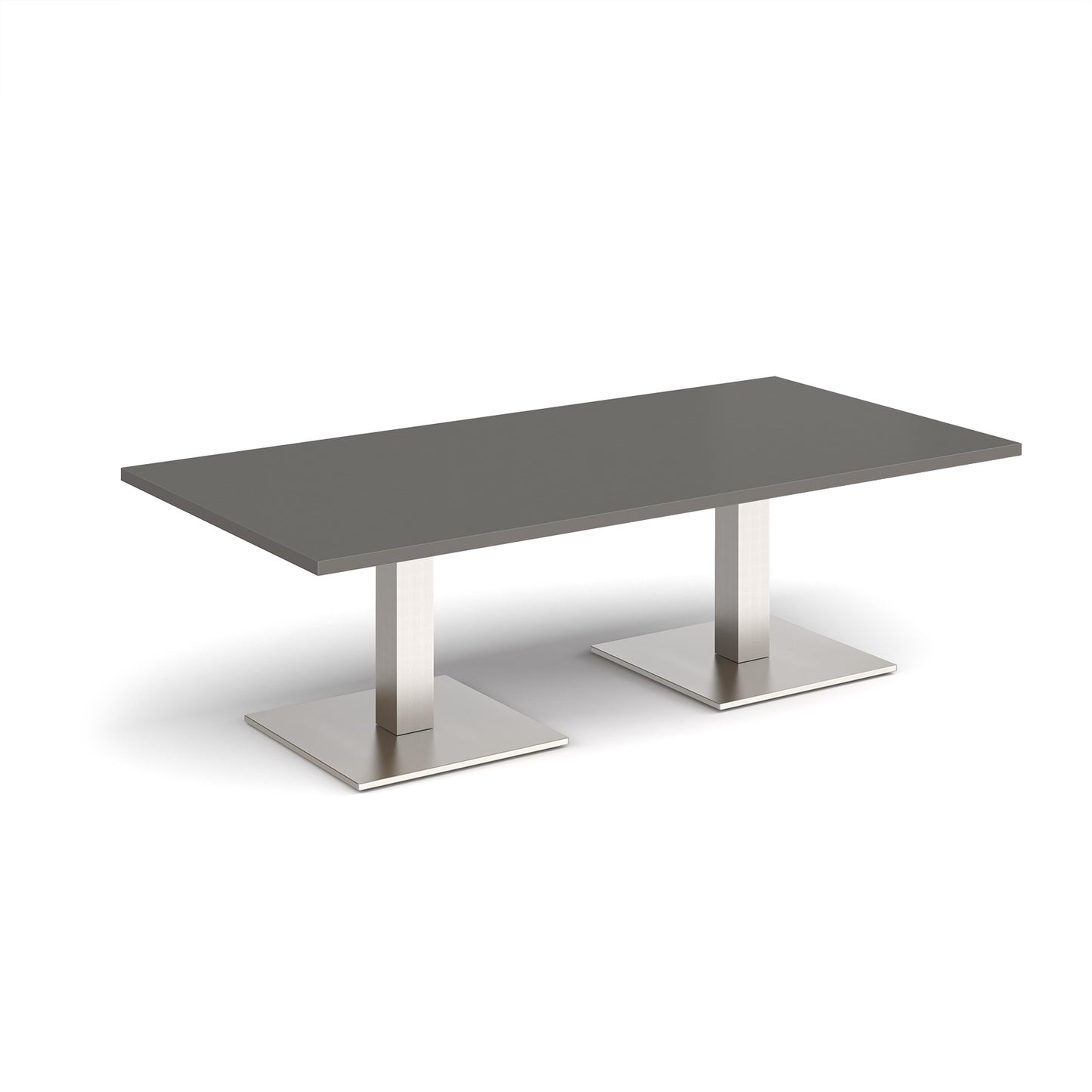 Brescia rectangular coffee table with square bases