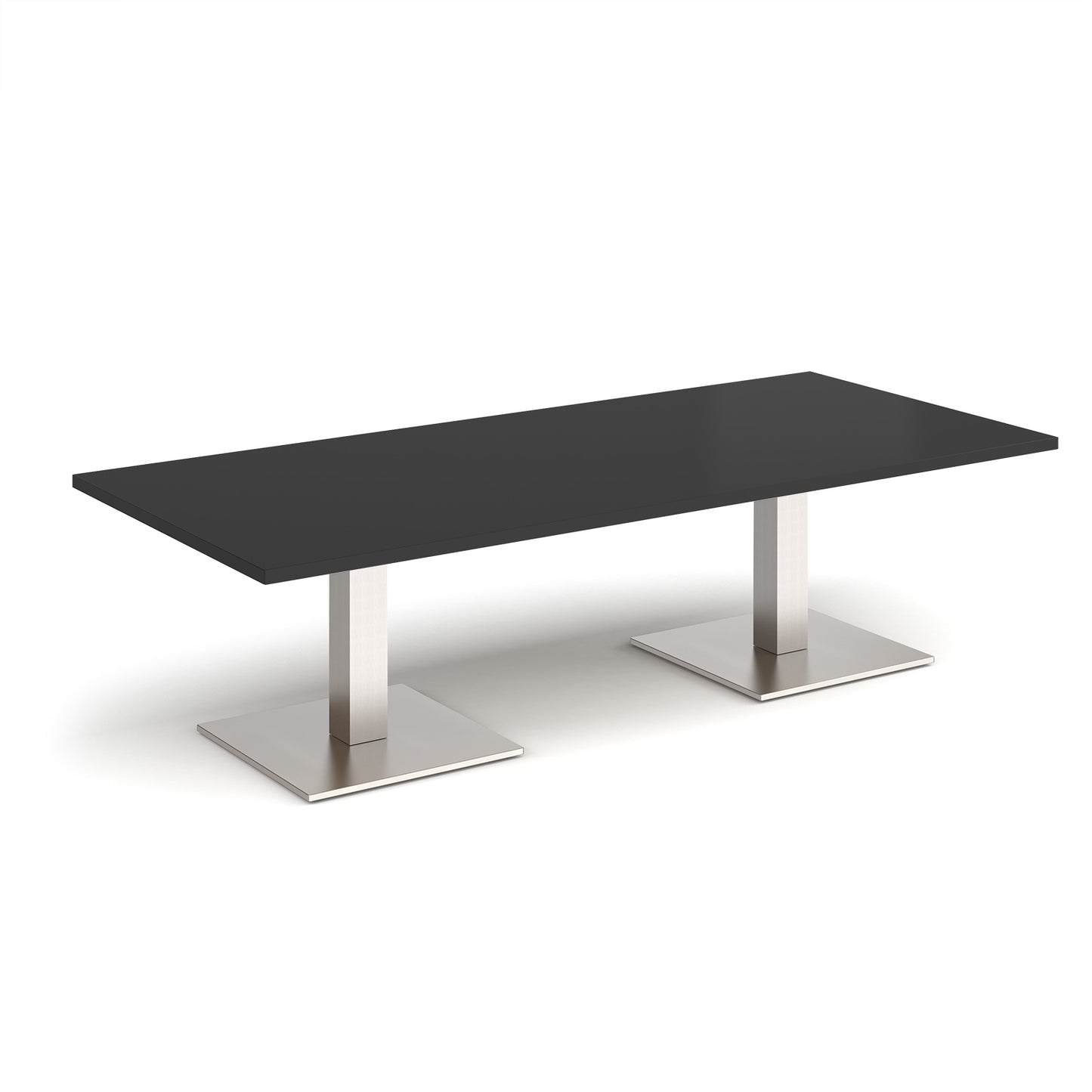 Brescia rectangular coffee table with square bases