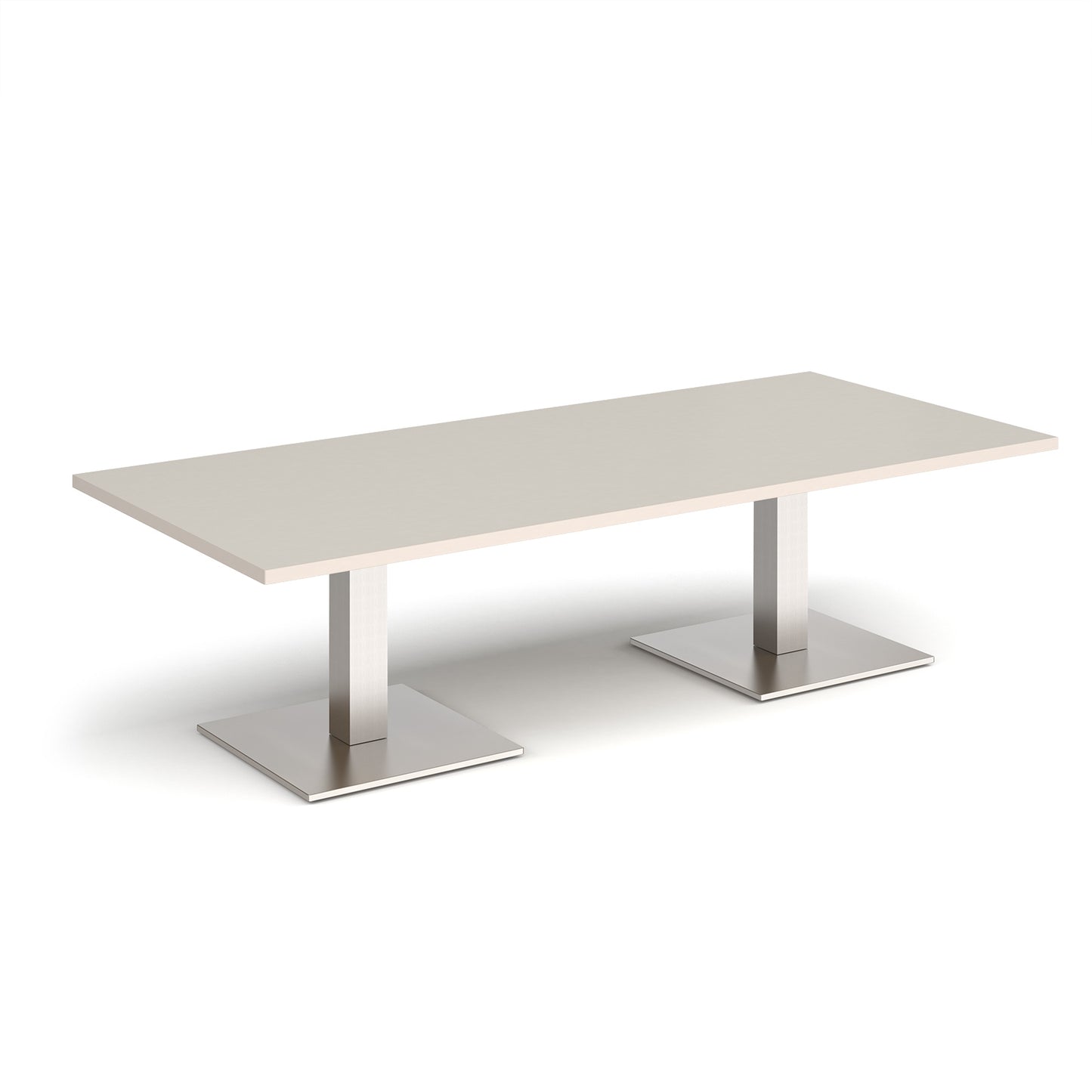 Brescia rectangular coffee table with square bases