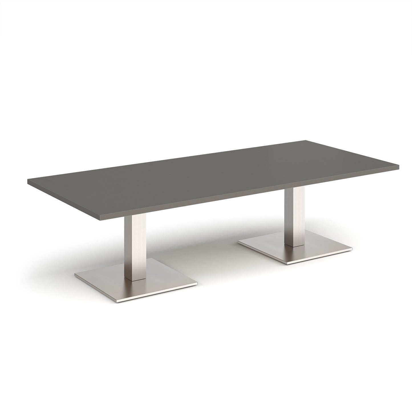 Brescia rectangular coffee table with square bases