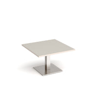 Brescia square coffee table with flat square base