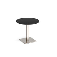 Brescia circular dining table with flat square base