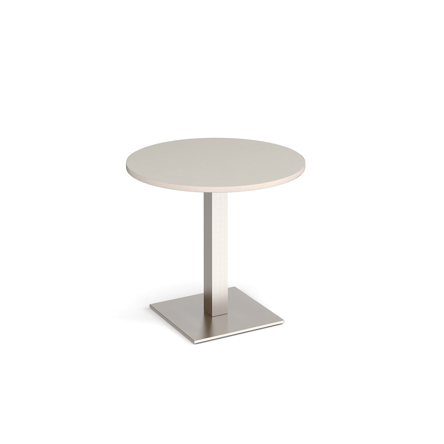 Brescia circular dining table with flat square base