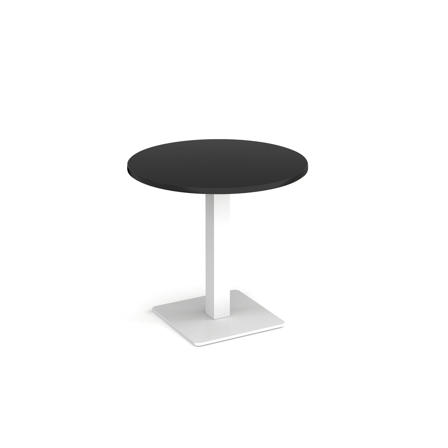 Brescia circular dining table with flat square base