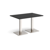 Brescia rectangular dining table with square bases