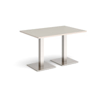 Brescia rectangular dining table with square bases