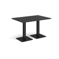 Brescia rectangular dining table with square bases