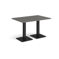 Brescia rectangular dining table with square bases