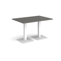 Brescia rectangular dining table with square bases