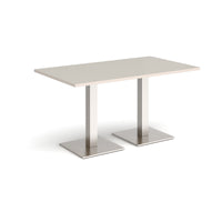 Brescia rectangular dining table with square bases