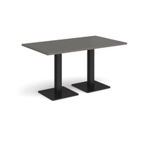 Brescia rectangular dining table with square bases