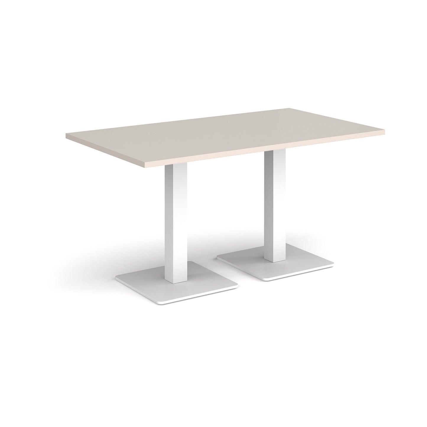 Brescia rectangular dining table with square bases