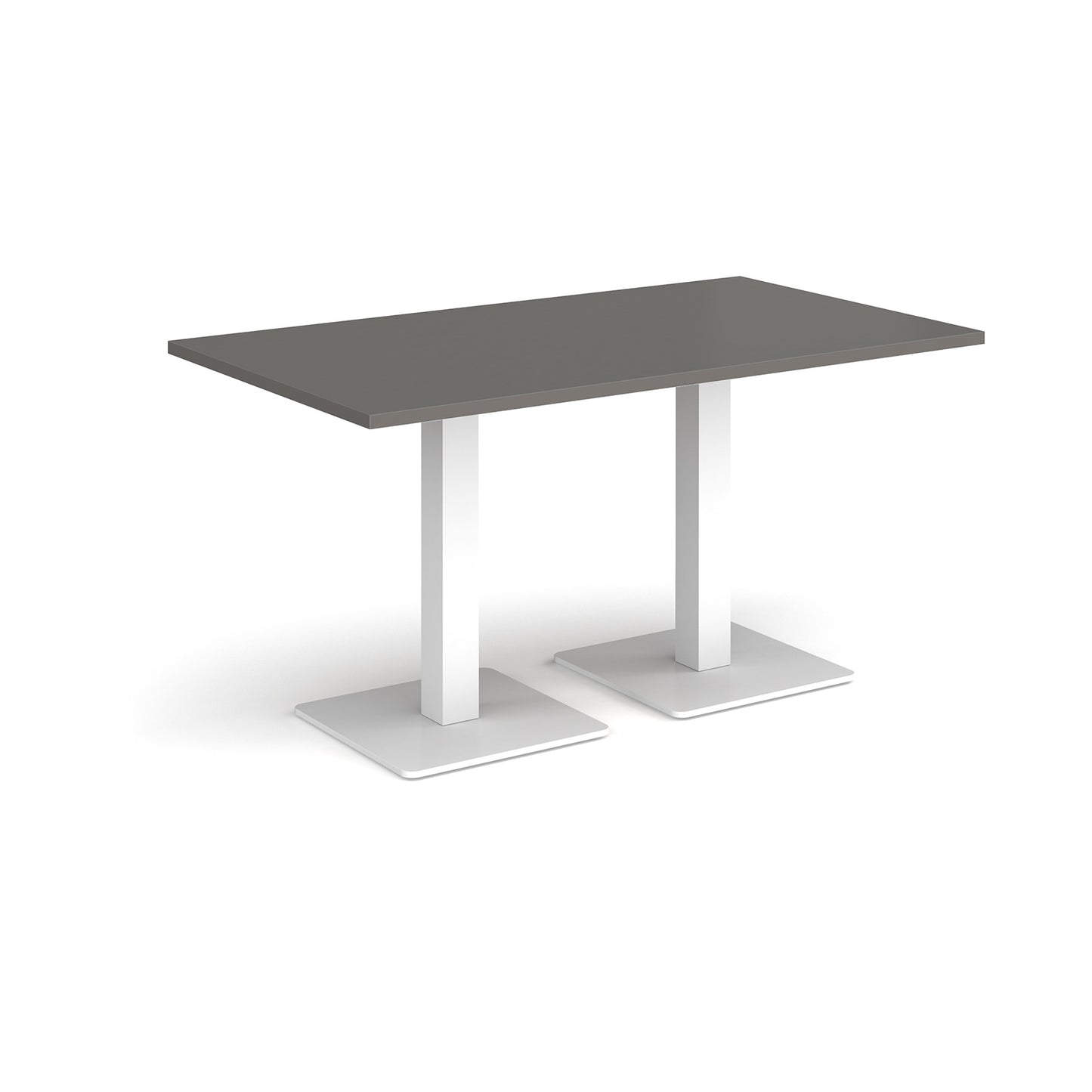 Brescia rectangular dining table with square bases