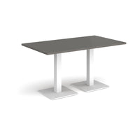 Brescia rectangular dining table with square bases