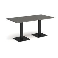 Brescia rectangular dining table with square bases