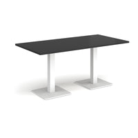 Brescia rectangular dining table with square bases
