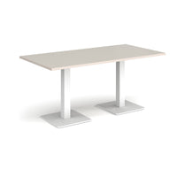 Brescia rectangular dining table with square bases