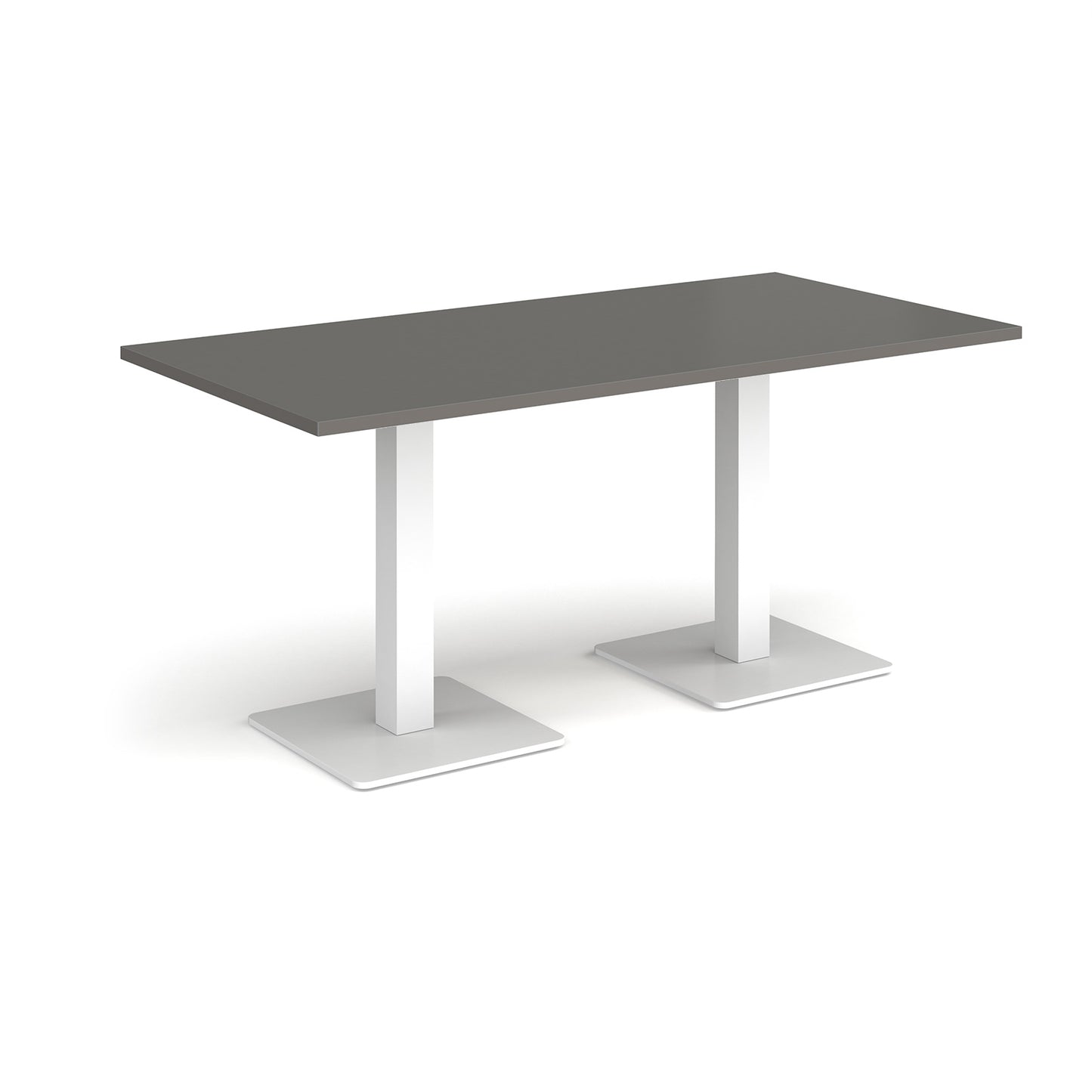 Brescia rectangular dining table with square bases