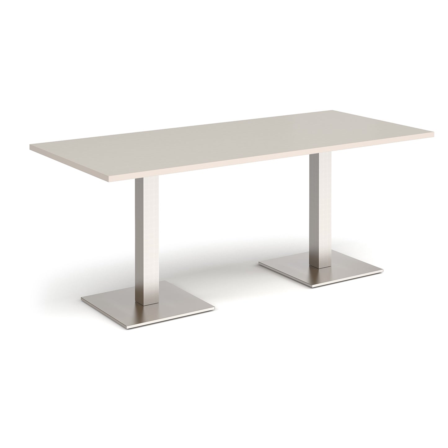 Brescia rectangular dining table with square bases