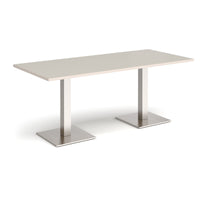 Brescia rectangular dining table with square bases