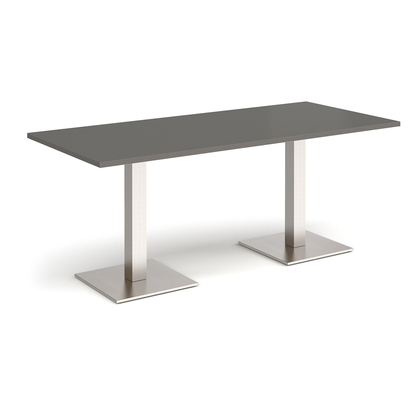 Brescia rectangular dining table with square bases
