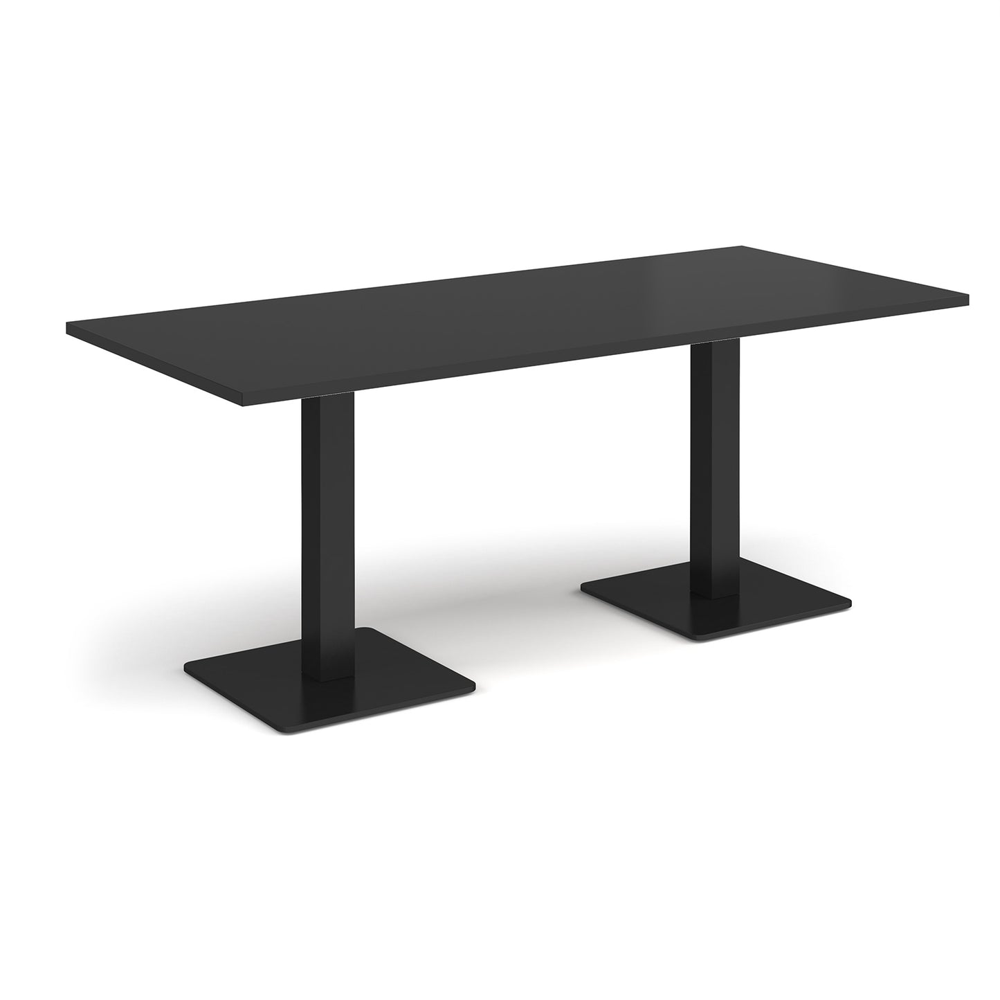 Brescia rectangular dining table with square bases